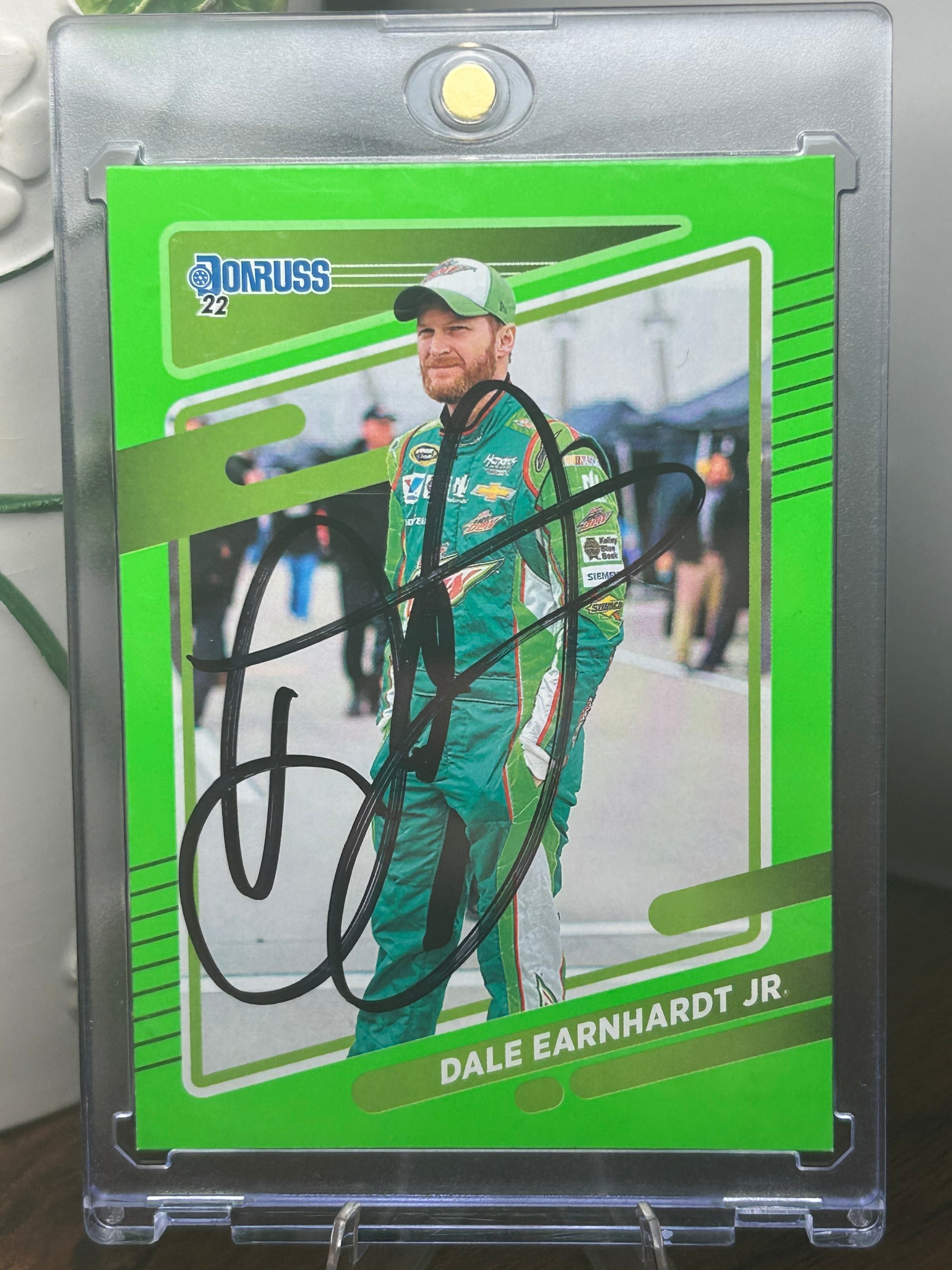 Dale Earnhardt Jr Autographed 2022 Panini Donruss Card #112