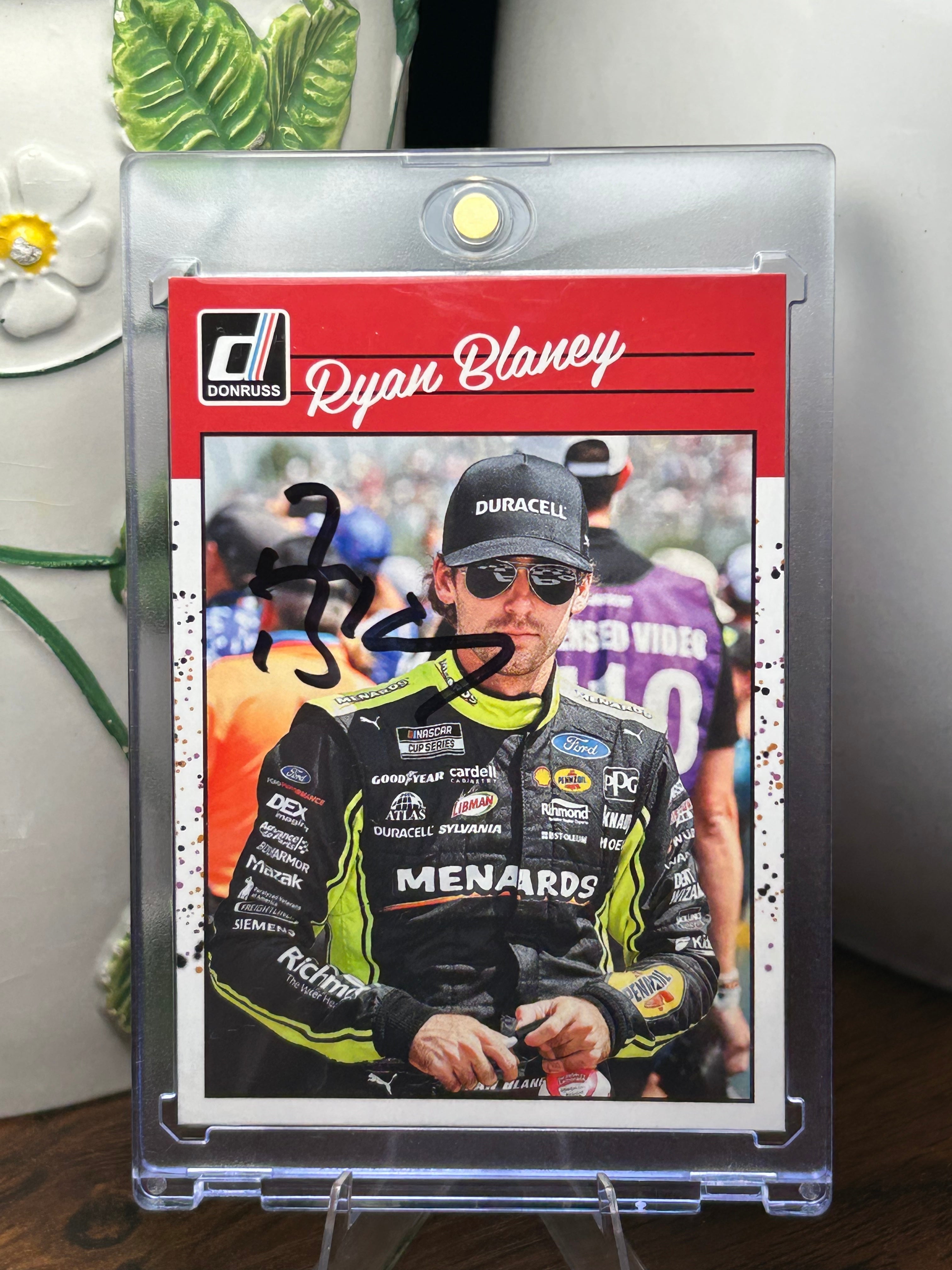 Ryan Blaney Autographed 2023 Donruss Card #133