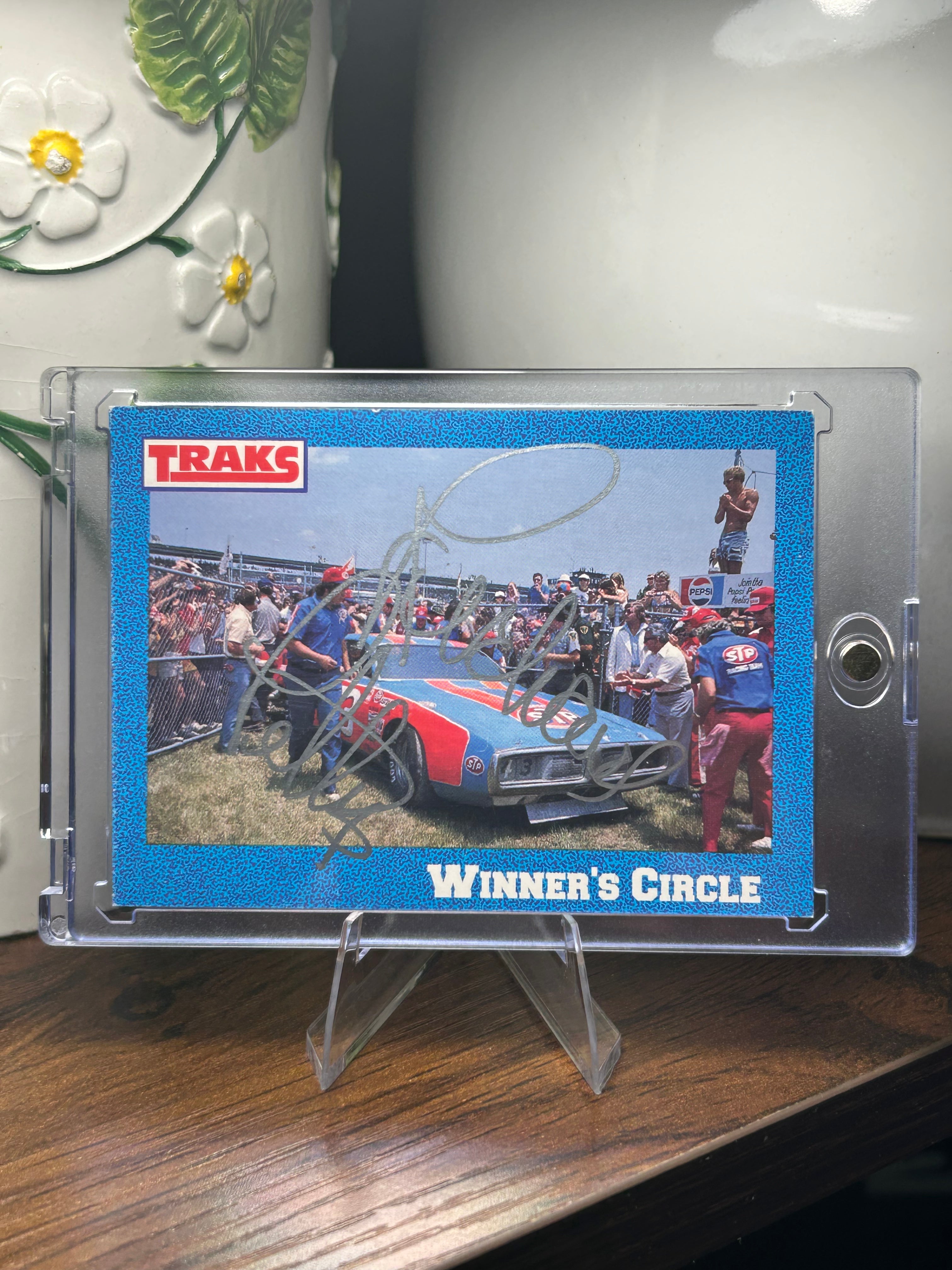 Richard Petty Autographed 1991 Traks Winner's Circle #13