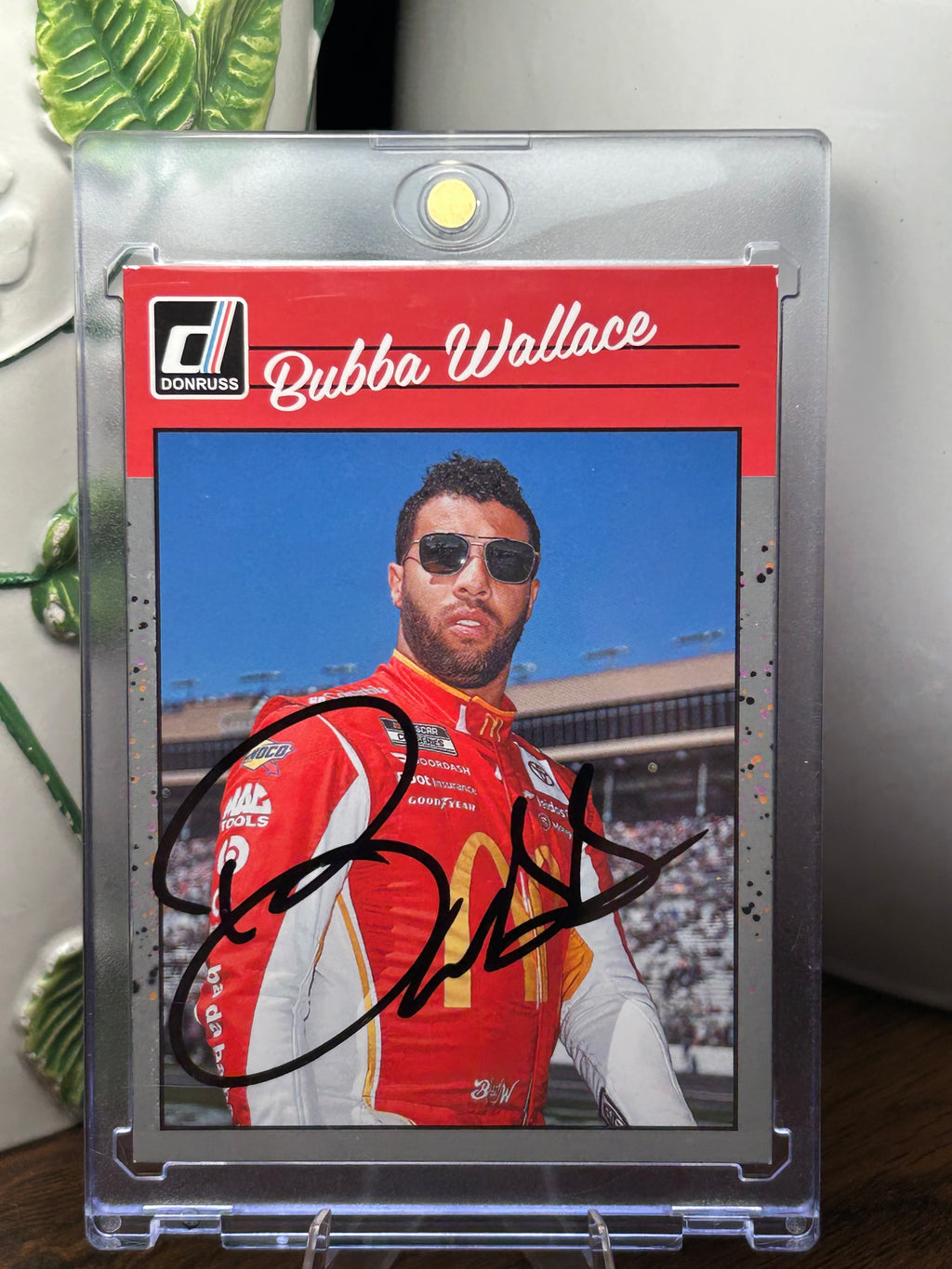 Bubba Wallace Autographed 2023 Donruss Card #145