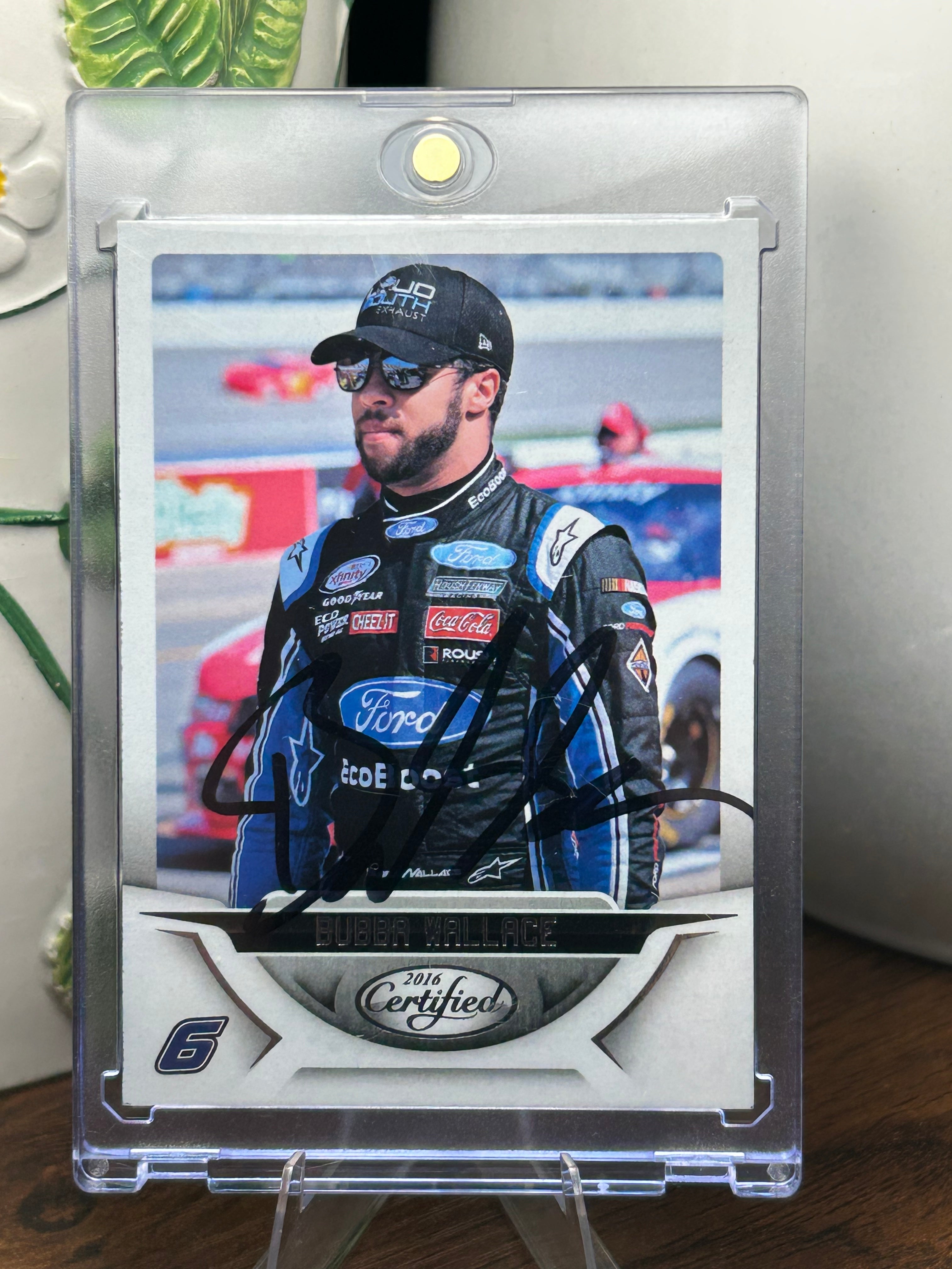 Bubba Wallace Autographed 2016 Panini Card #88
