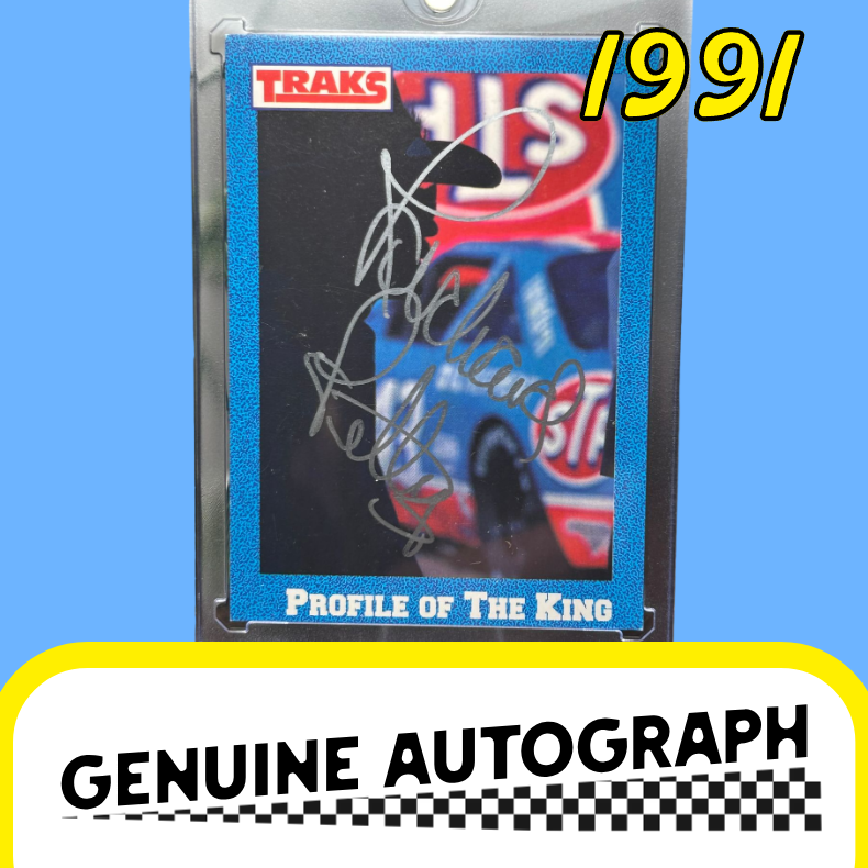 Richard Petty Autographed 1991 Traks Portrait of the King Card