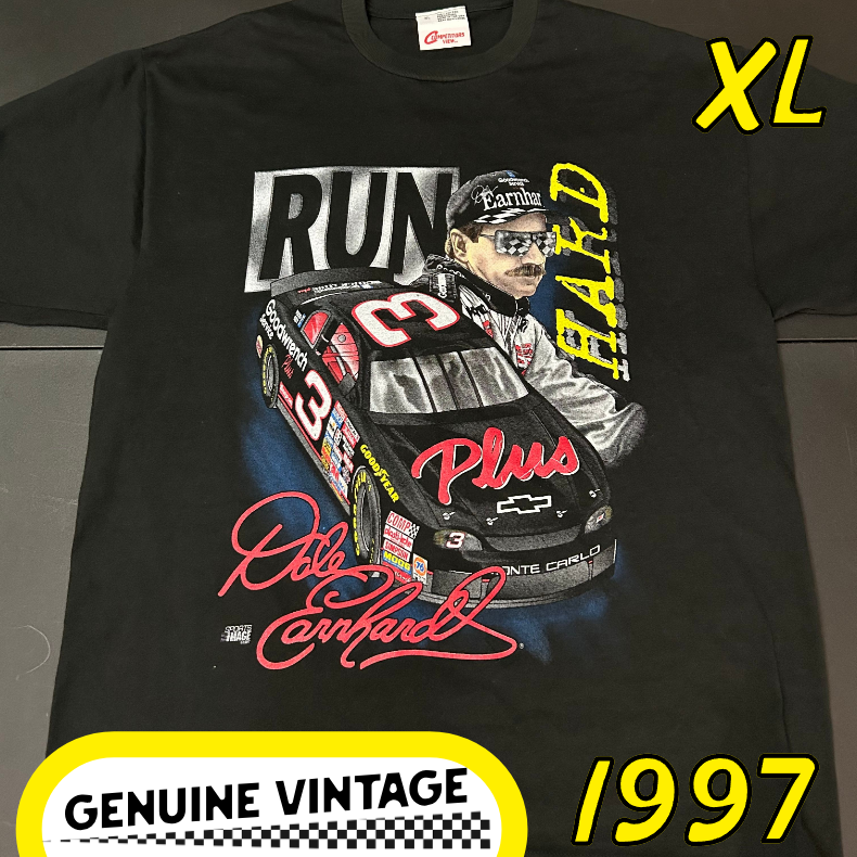Dale Earnhardt 1997 (XL) "Run Hard, Stop Fast" NASCAR Tee