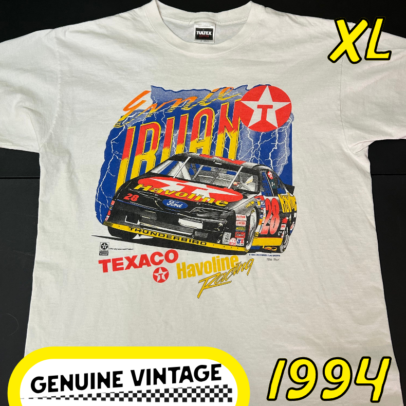 Ernie Irvan #28 Tee (XL) 1994 Texaco/Havoline White
