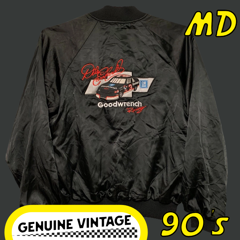 Dale Earnhardt Sr. Jacket (MD) 1990's Embroidered/Lined - Goodwrench Racing